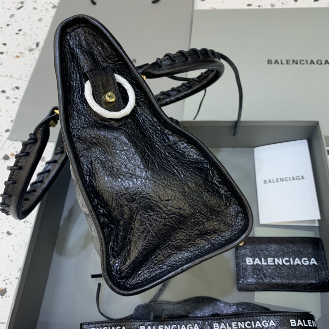 Balenciaga Classic City Small Handbag Shoulder Bag Black/Gold